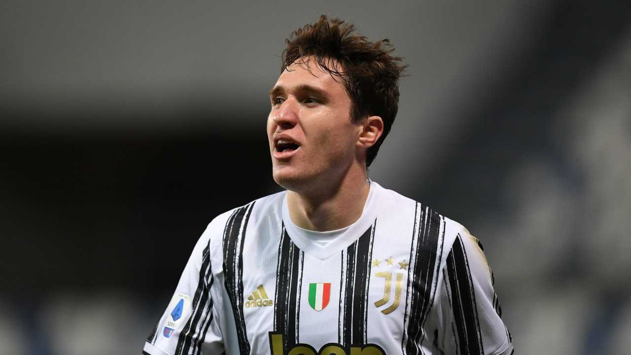 Federico Chiesa con la maglia della Juventus