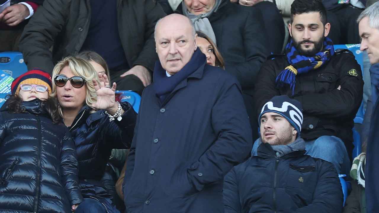 Inter, Giuseppe Marotta in tribuna