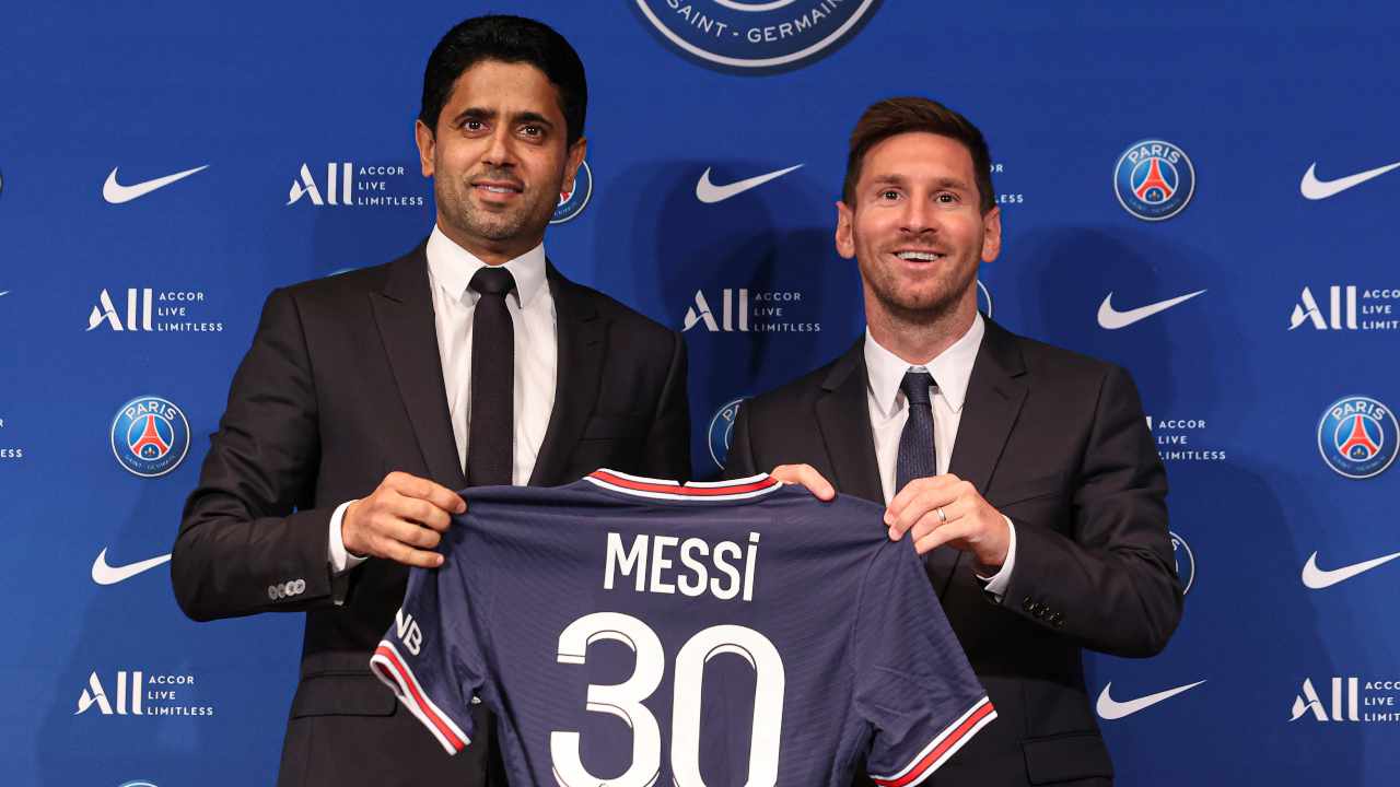Messi con presidente - Getty Images