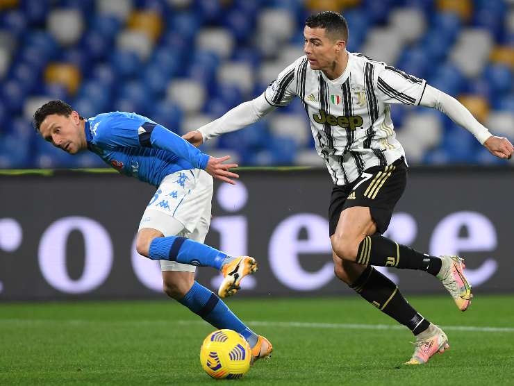Ronaldo contro Mario Rui - Getty Images
