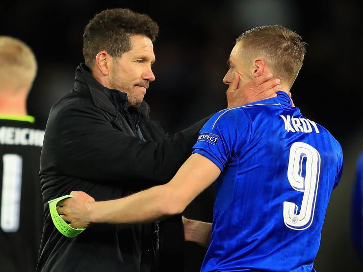 Simeone e Vardy - Getty Images
