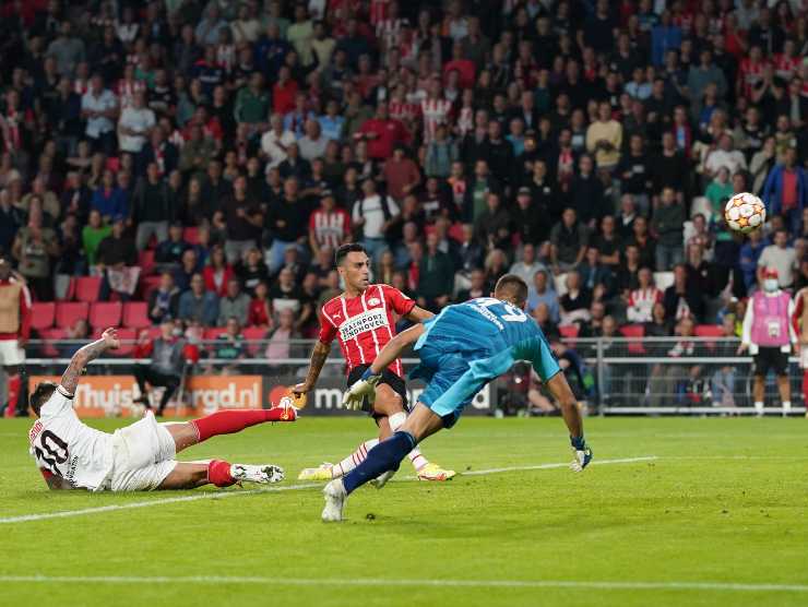 Psv in gol contro Benfica - Getty Images