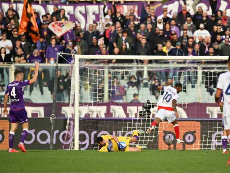 Joao Pedro gol Firenze - foto LaPresse