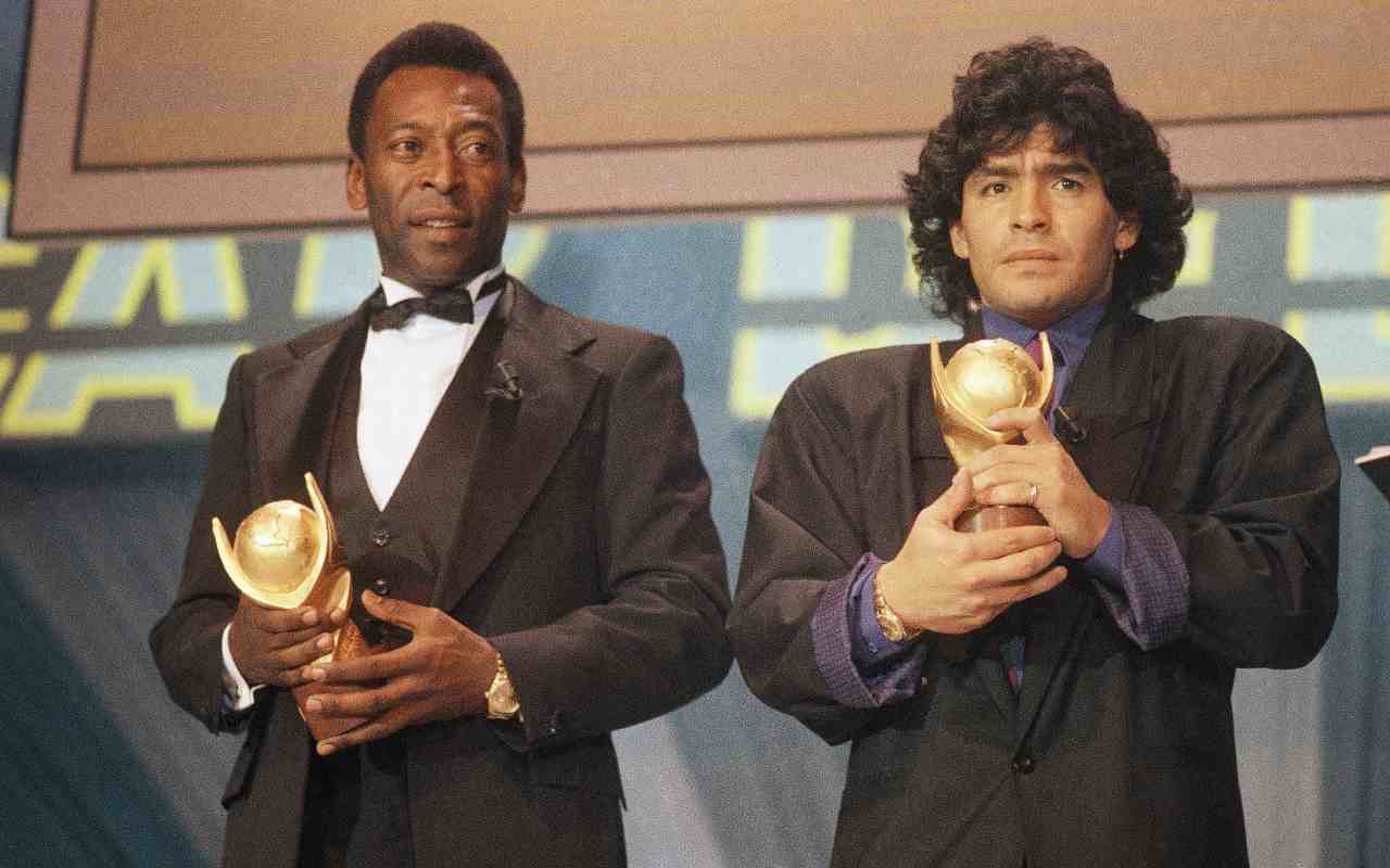 Maradona e Pelé (LaPresse)