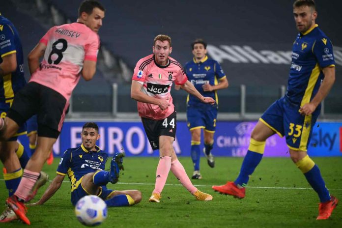Il gol di Kulusevski contro il Verona (GettyImages) serie a gol media alta europa