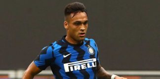 Lautaro Martinez si infuria con Bastoni ed Eriksen (Getty Images)