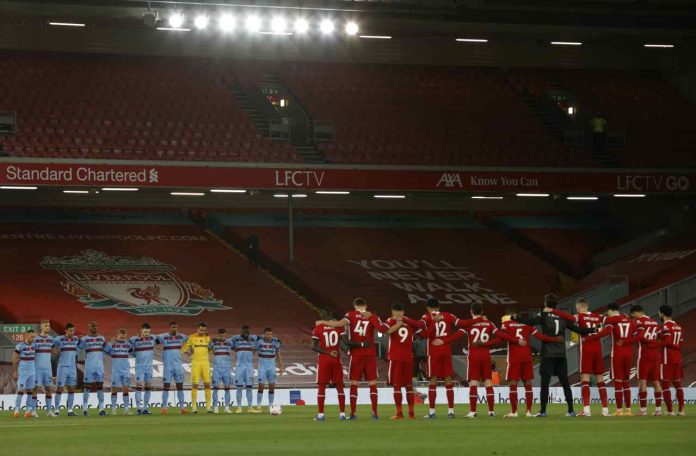 L'Anfield senza pubblico in Liverpool-West Ham (GettyImages) lockdown inghilterra premier league