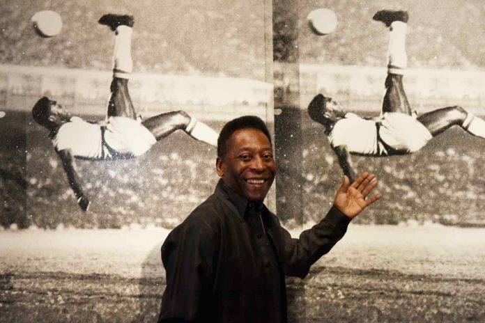 Pelé e la sua famosa rovesciata (GettyImages) pele rovesciata