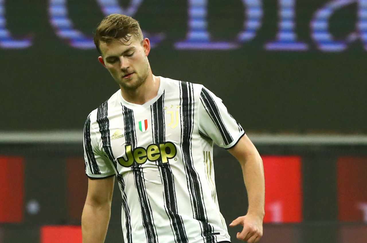 Juventus-Spezia, infortunio per De Ligt: