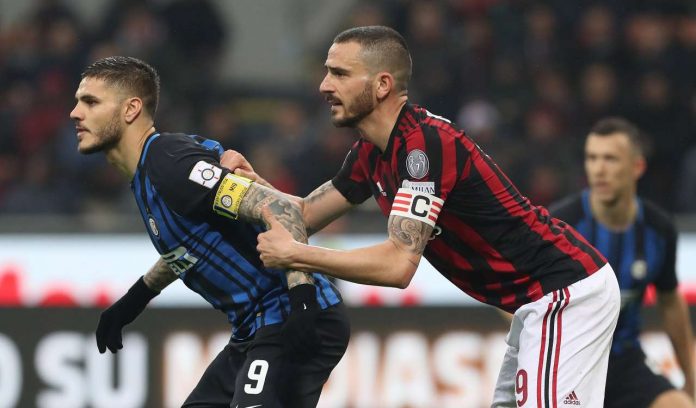Icardi e Bonucci nel derby Milan-Inter Inter Milan primavera