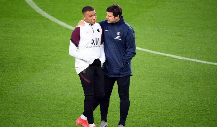 Pochettino e Mbappé (gettyimages) mbappè psg pochettino