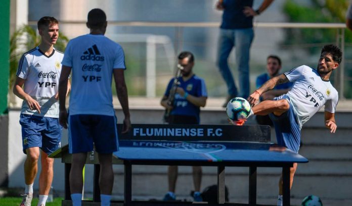 Teqball, allenamento della Nazionale Argentina teqball