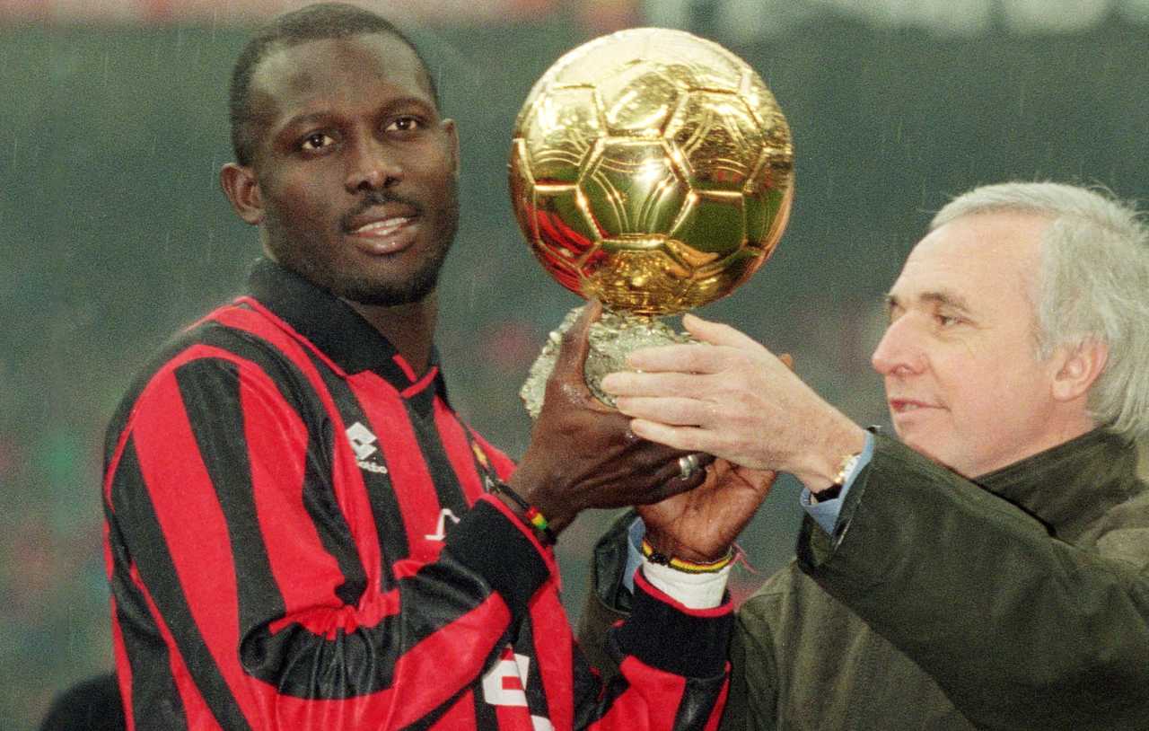 weah pallone d'oro presidente