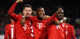 Bayern esulta dopo gol - Getty images