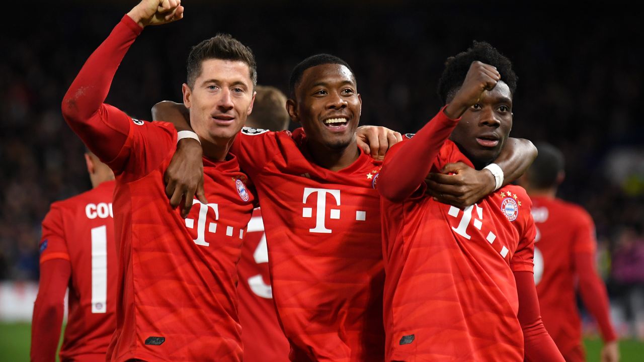 Bayern esulta dopo gol - Getty images