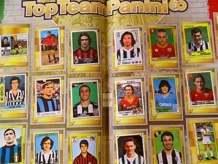 Una pagina album Panini - foto fb