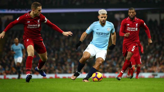 Henderson, Aguero e Wijnaldum aguero wijnaldum