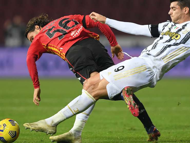 Morata della Juve in contrasto - Getty Images