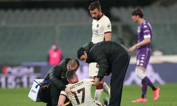 Roma infortunio Veretout