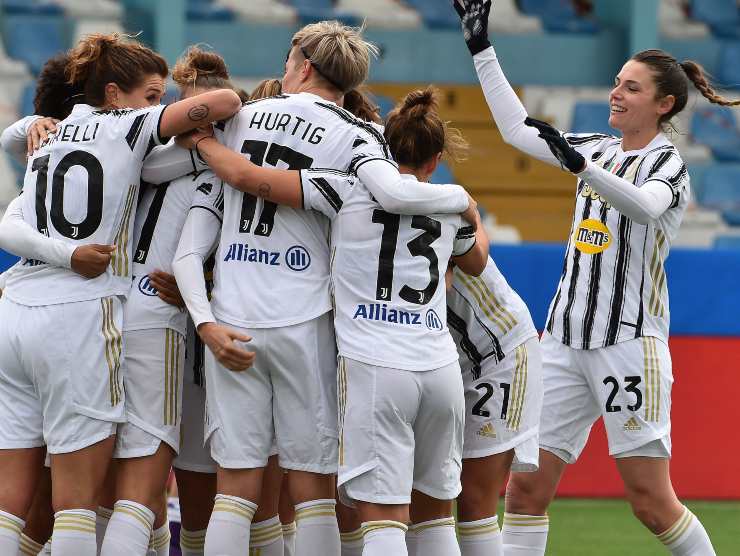 Esultanza Juve femminile