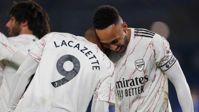 Lacazette e Aubameyang lacazette aubameyang