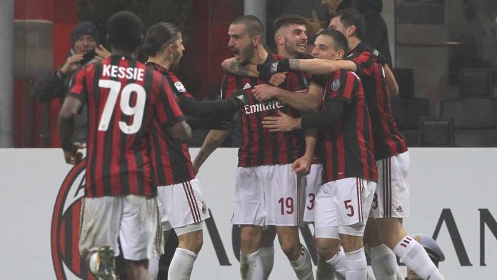 Bonucci Kessie milan Bonucci milan esultanza