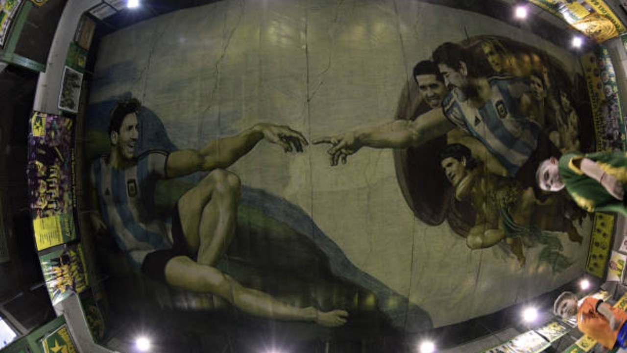 Calciatori artisti murales