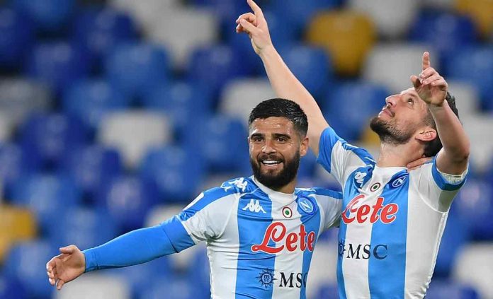 Mertens gol napoli insigne Mertens gol esultanza