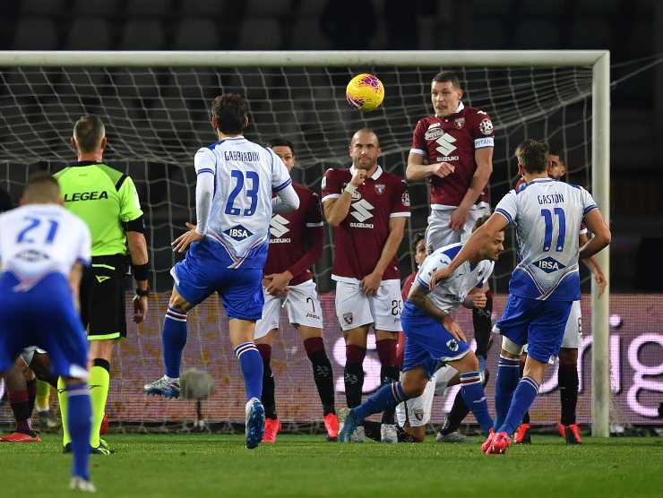 Gaston Ramirez su punizione - Getty Images