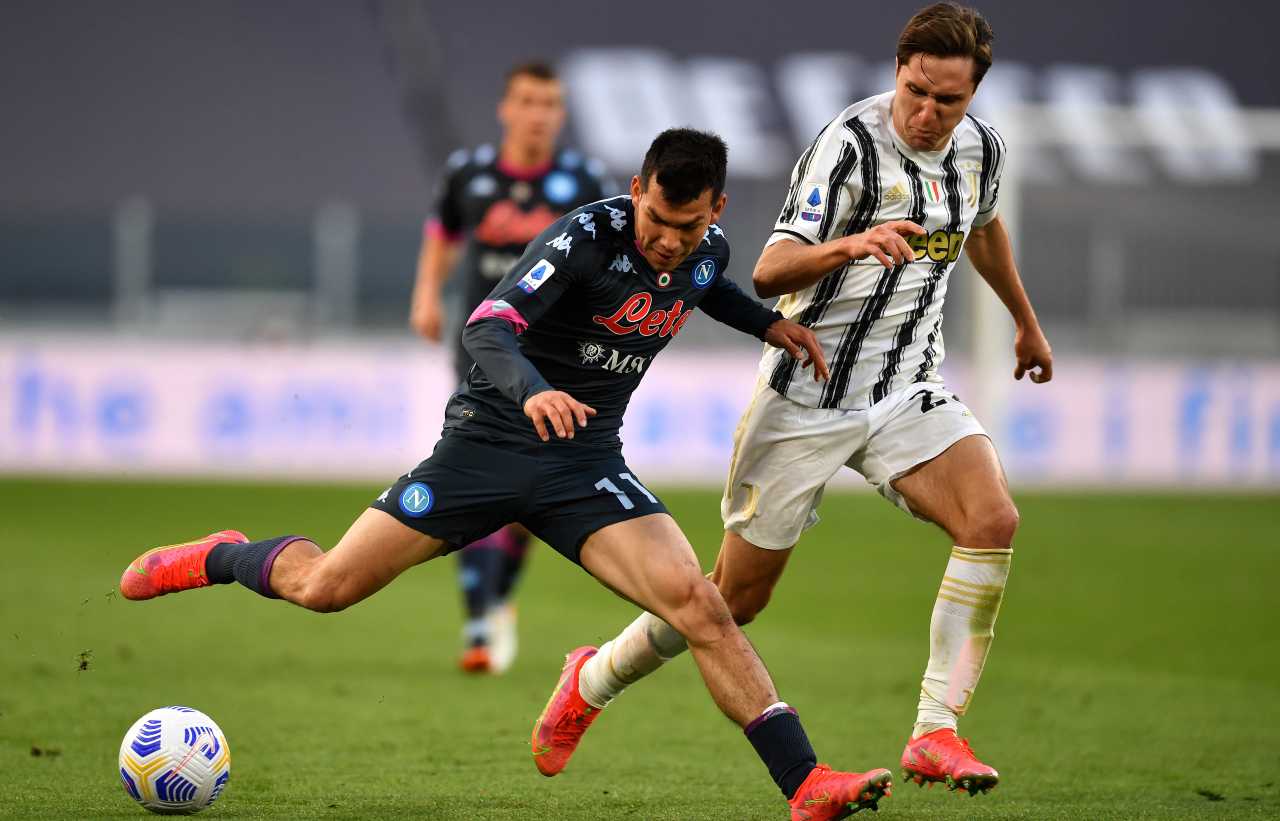 Juventus Napoli rigore chiesa