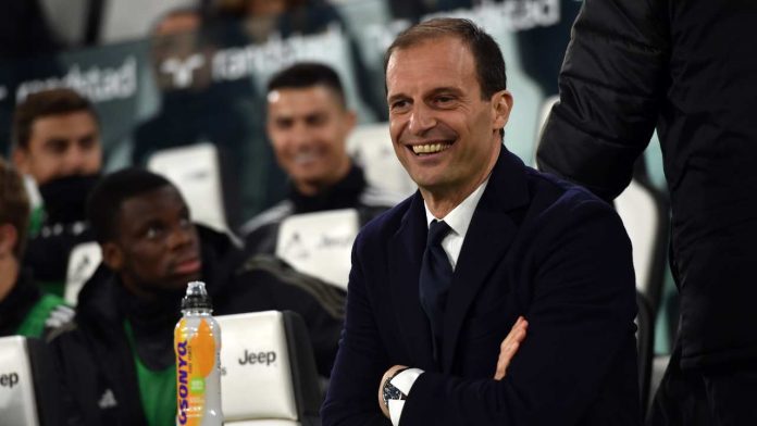 Allegri (Gettyimages) allegri striscione juve