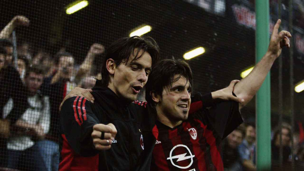 inzaghi gattuso calciatori allenatori