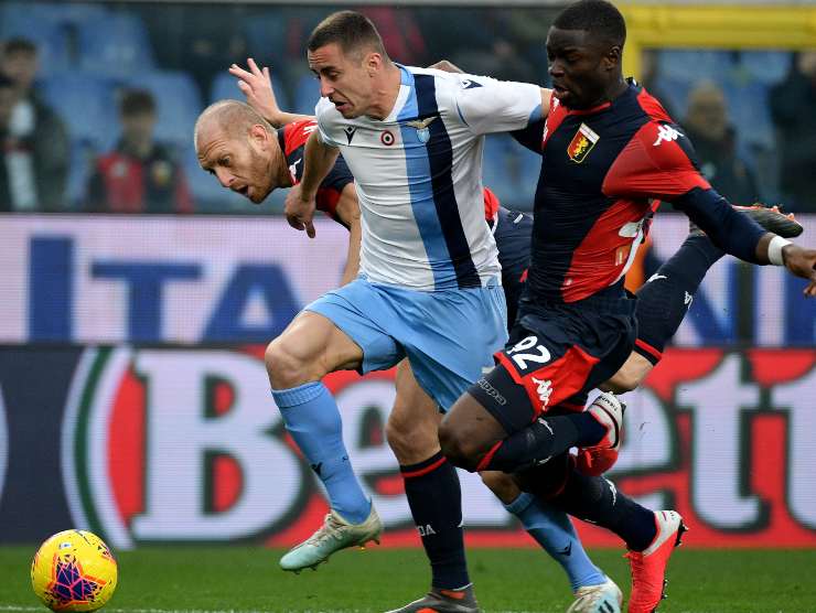 Lazio-Genoa contrasto - getty images