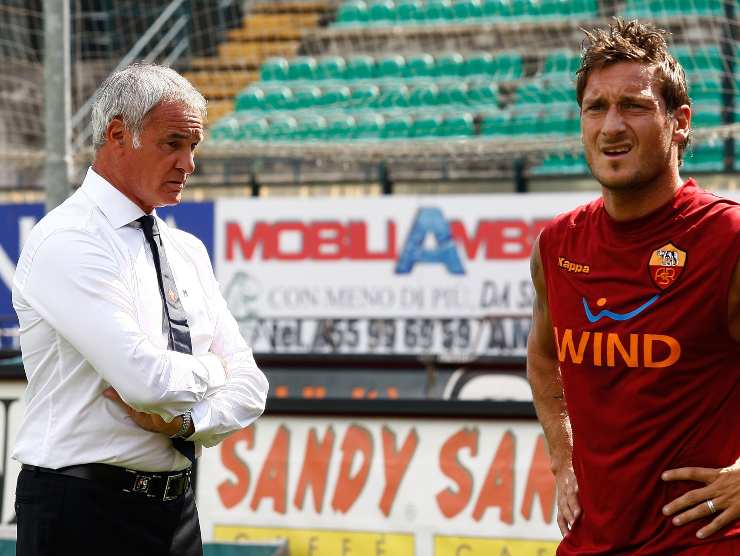 Ranieri e Totti - Getty images