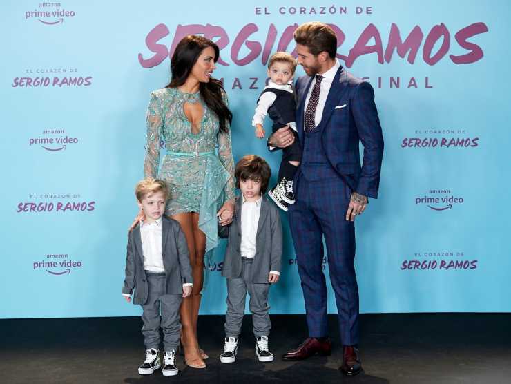 Sergio Ramos moglie e figli