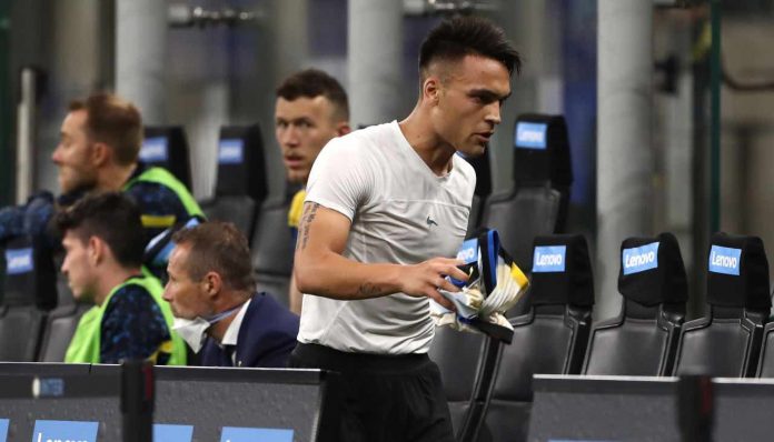 lautaro inter atletico Lautaro arrabbiato