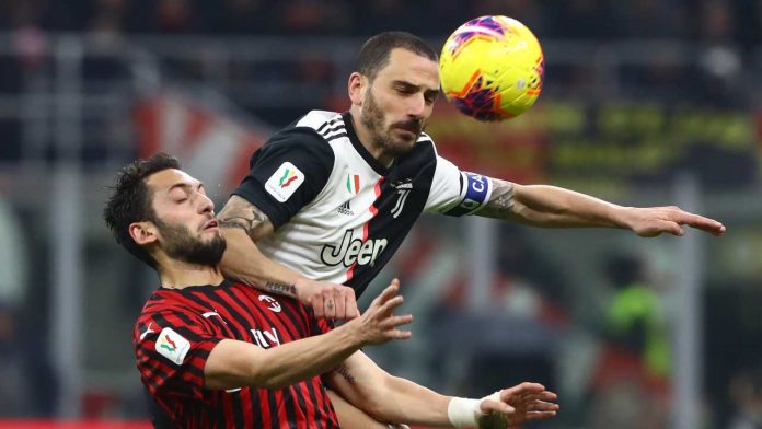 Bonucci Calhanoglu GettyImages Bonucci e Calhanoglu - Getty Images