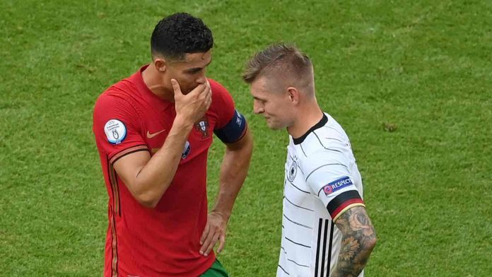 Cristiano Ronaldo e Kroos (GettyImages) kroos presenze nazionale addio