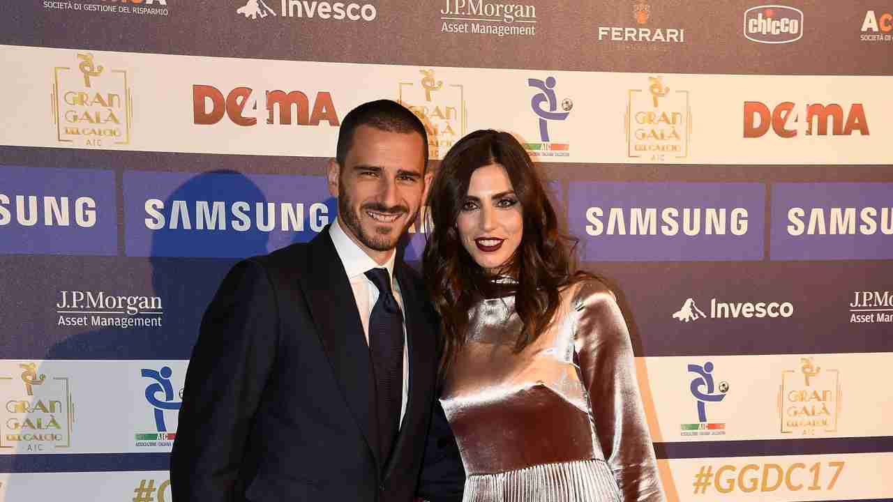 Leonardo Bonucci e la moglie Matilda