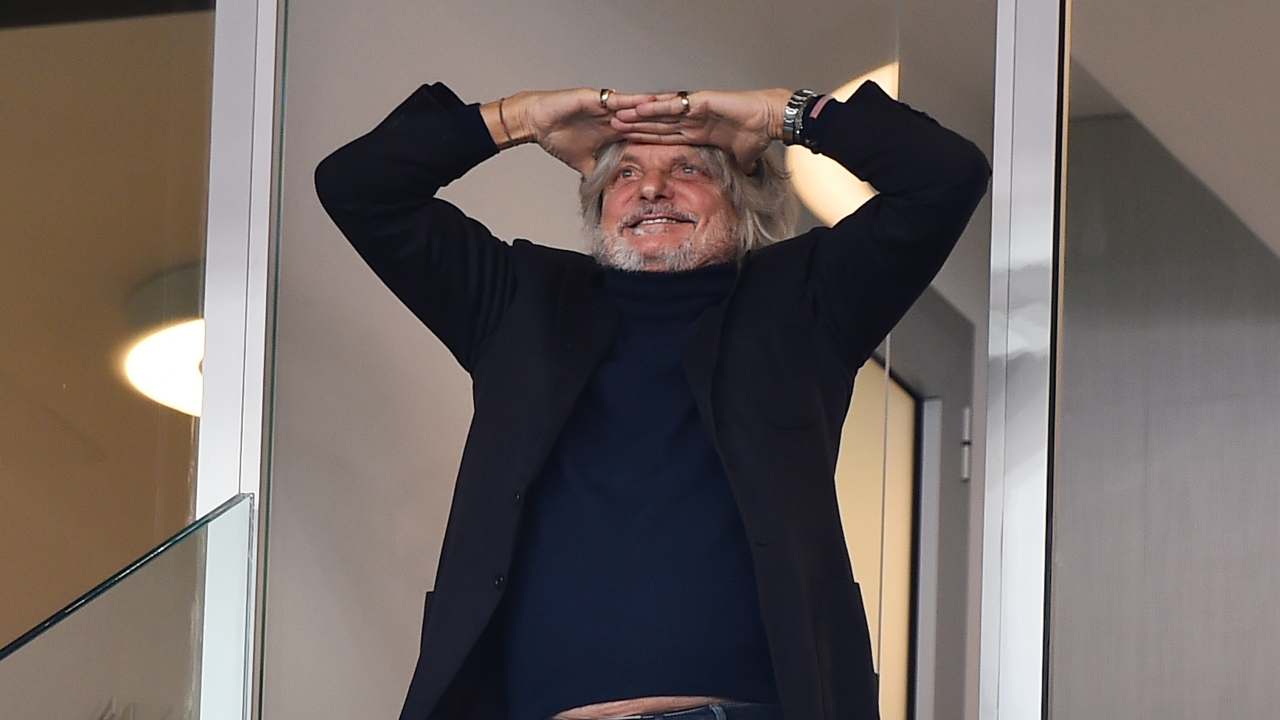 Massimo Ferrero allenatore Sampdoria