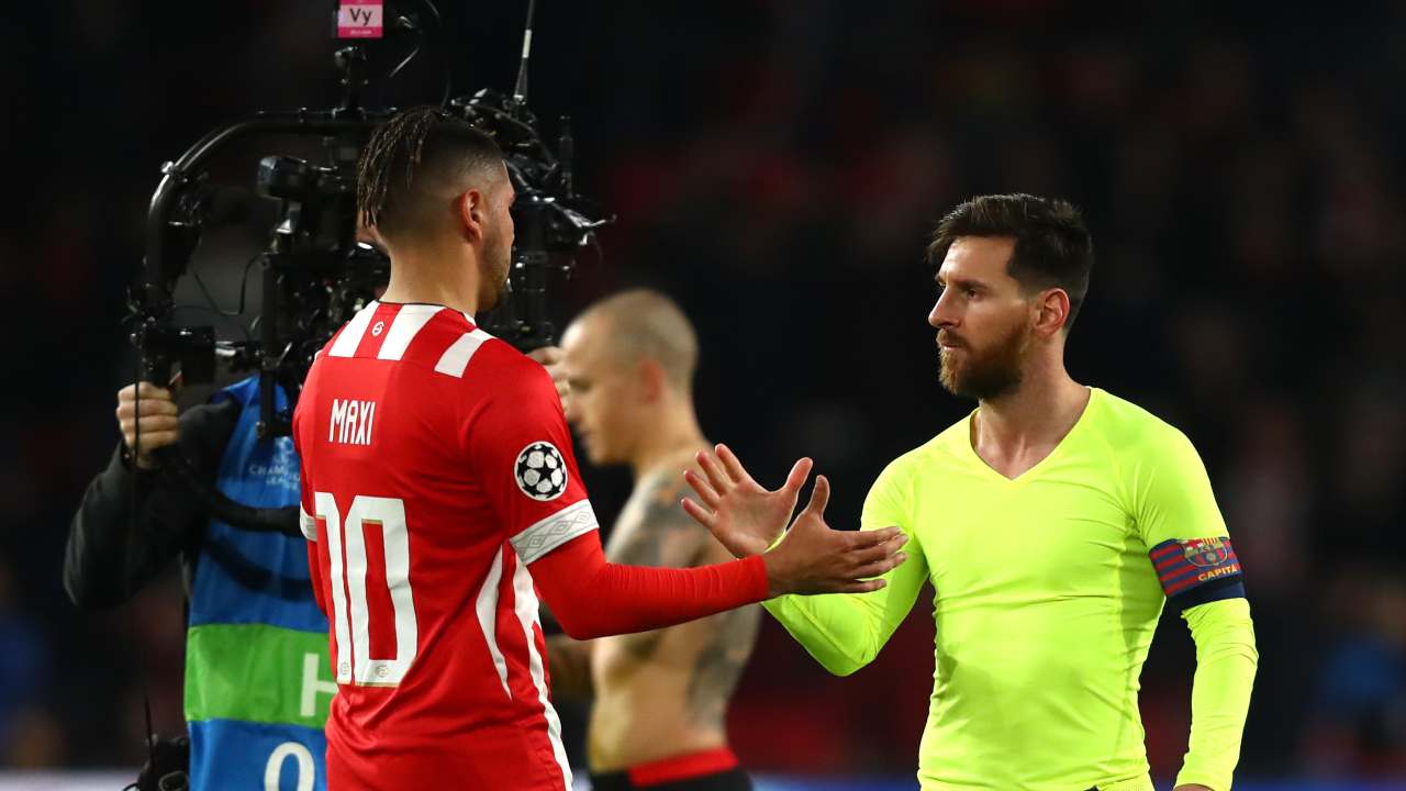 Romero saluta Messi - Getty Images