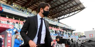 Juventus, Andrea Agnelli in tribuna