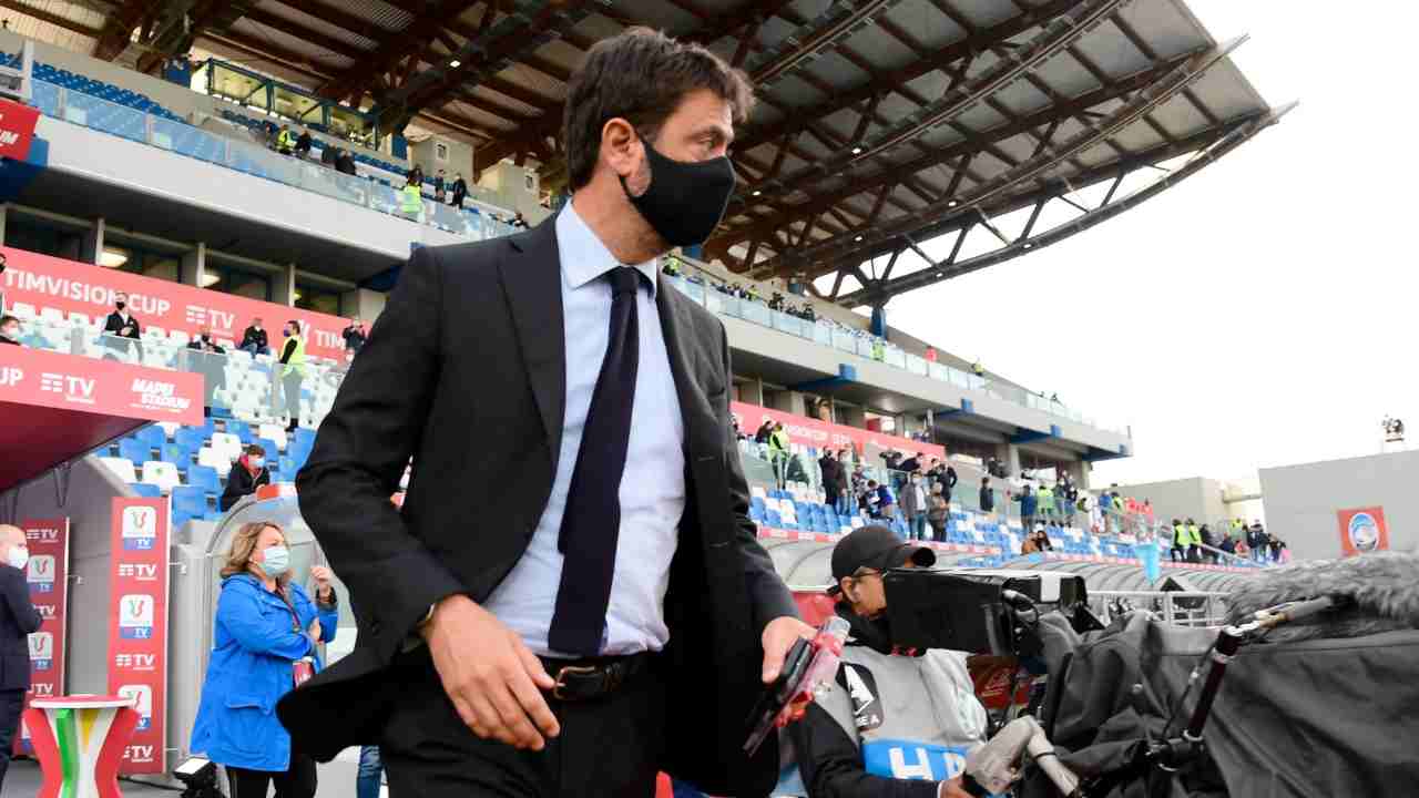 Juventus, Andrea Agnelli in tribuna