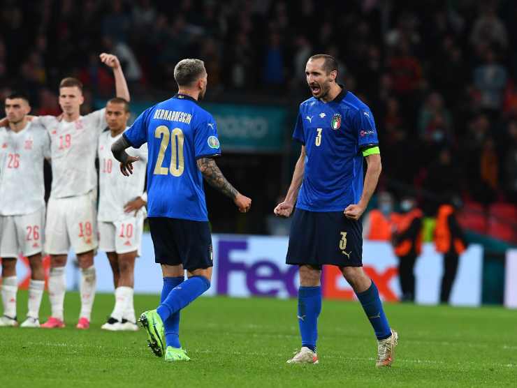 Chiellini Bernardeschi Euro 2020