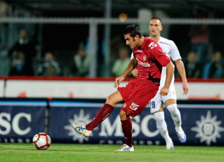 Cristiano Lucarelli in campo