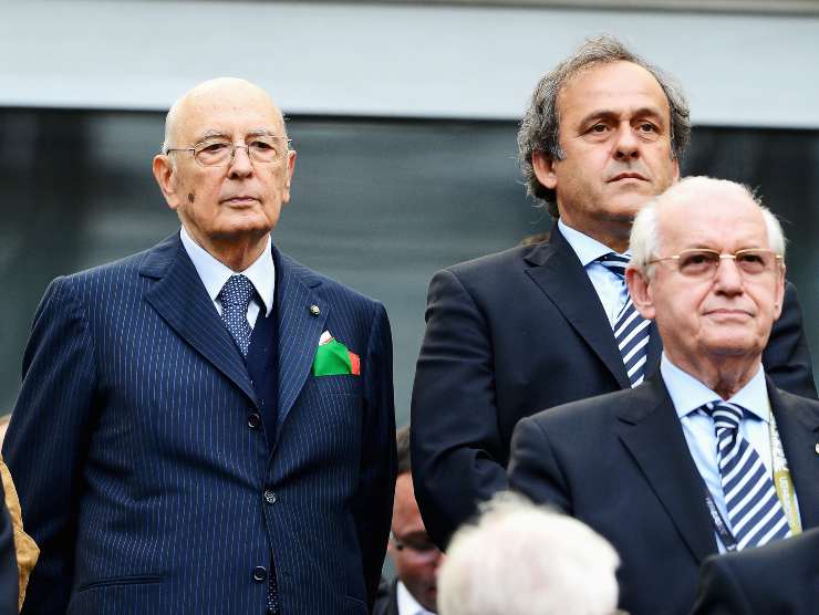 Giorgio Napolitano stadio Italia