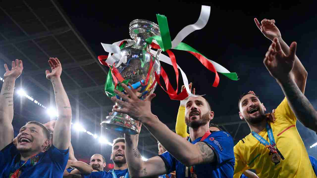Italia festeggia Euro 2020