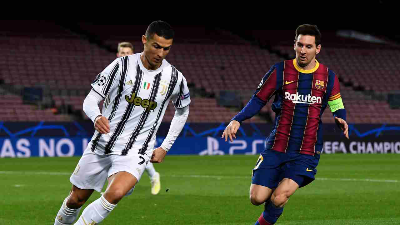 Juventus Barcellona Ronaldo Messi