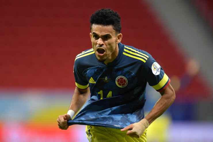 Luis Diaz con la maglia della Colombia