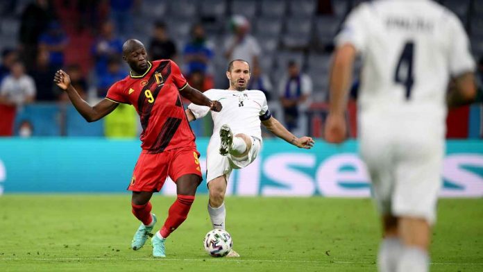 Lukaku Chiellini Belgio Italia Lukaku Chiellini Belgio Italia